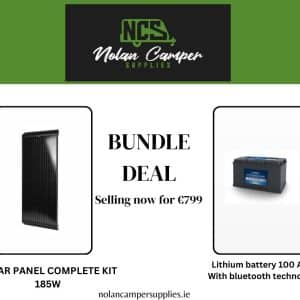 Solar panel complete kit & Lithium battery bundle